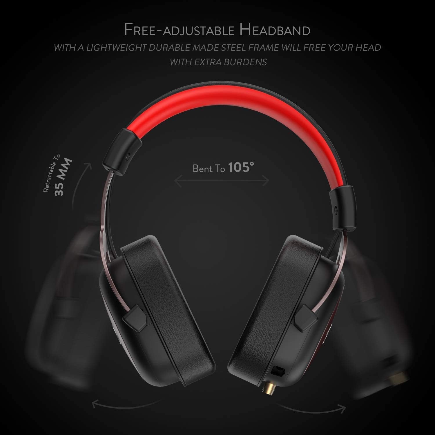 Redragon h510 zeus wired gaming headset - 7.1 surround sound - memory foam ear pads - 53mm drivers - AHW Store