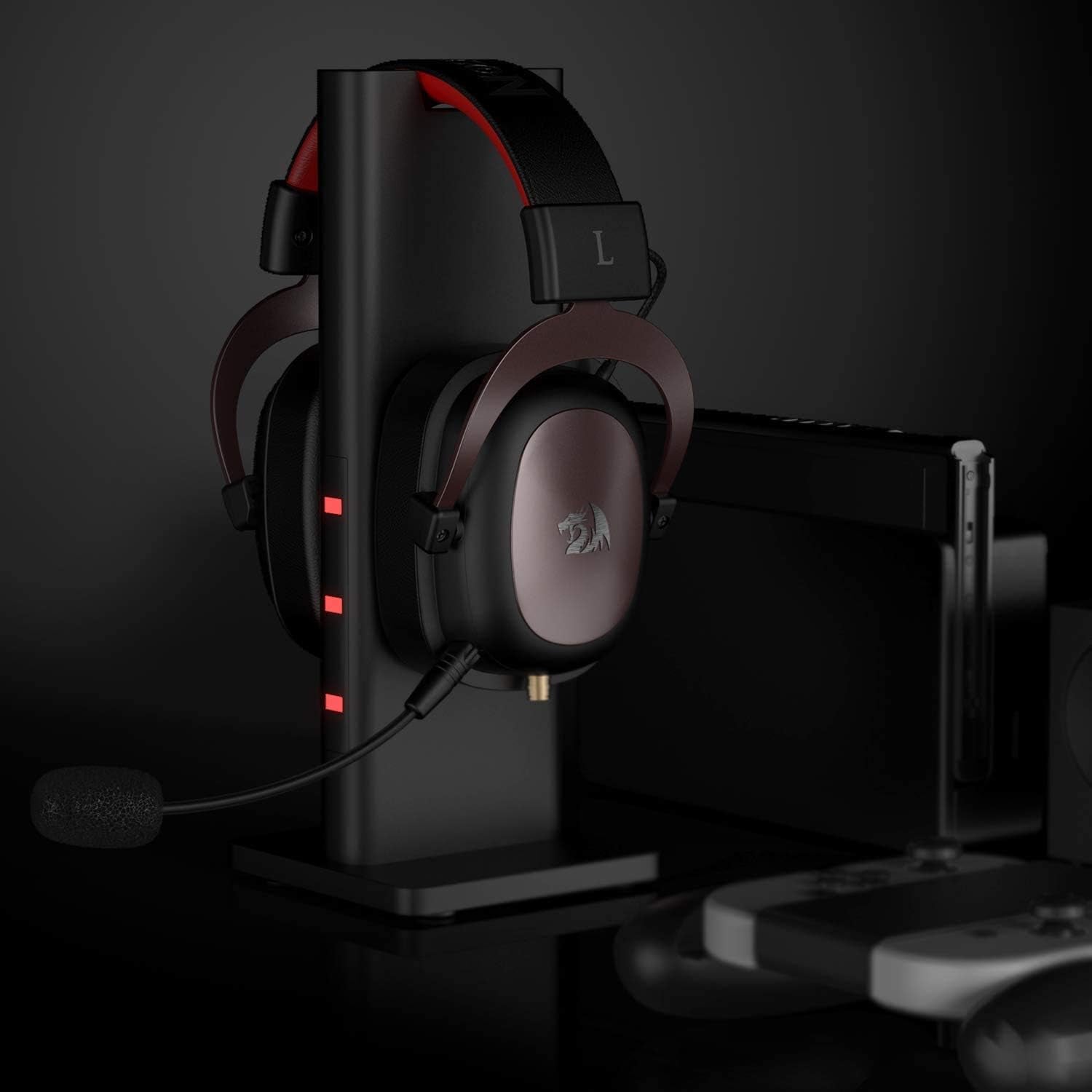 Redragon h510 zeus wired gaming headset - 7.1 surround sound - memory foam ear pads - 53mm drivers - AHW Store