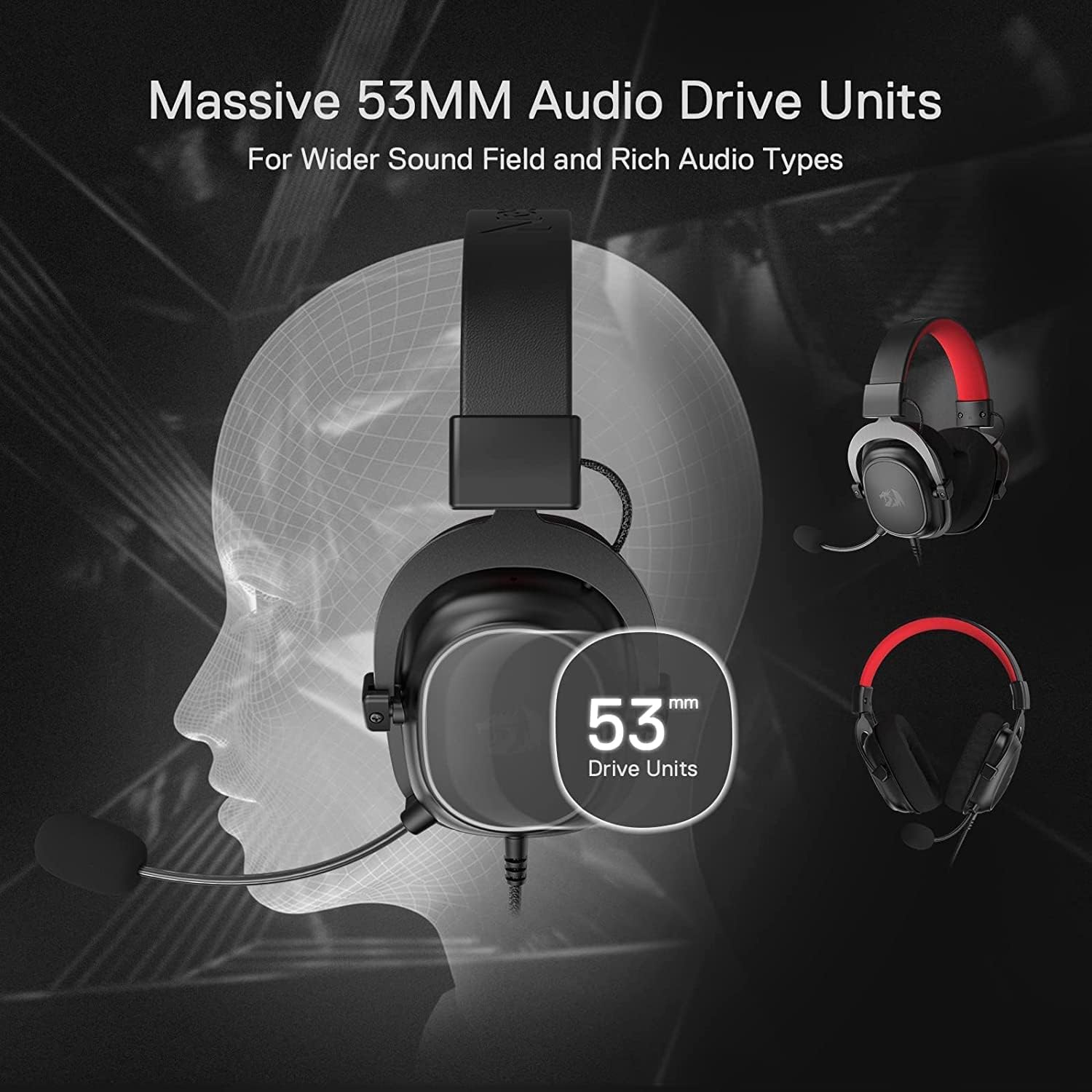 Redragon H510 Zeus - X RGB Wired Gaming Headset - 7.1 Surround Sound - 53MM Audio Drivers in Memory Fo - AHW Store