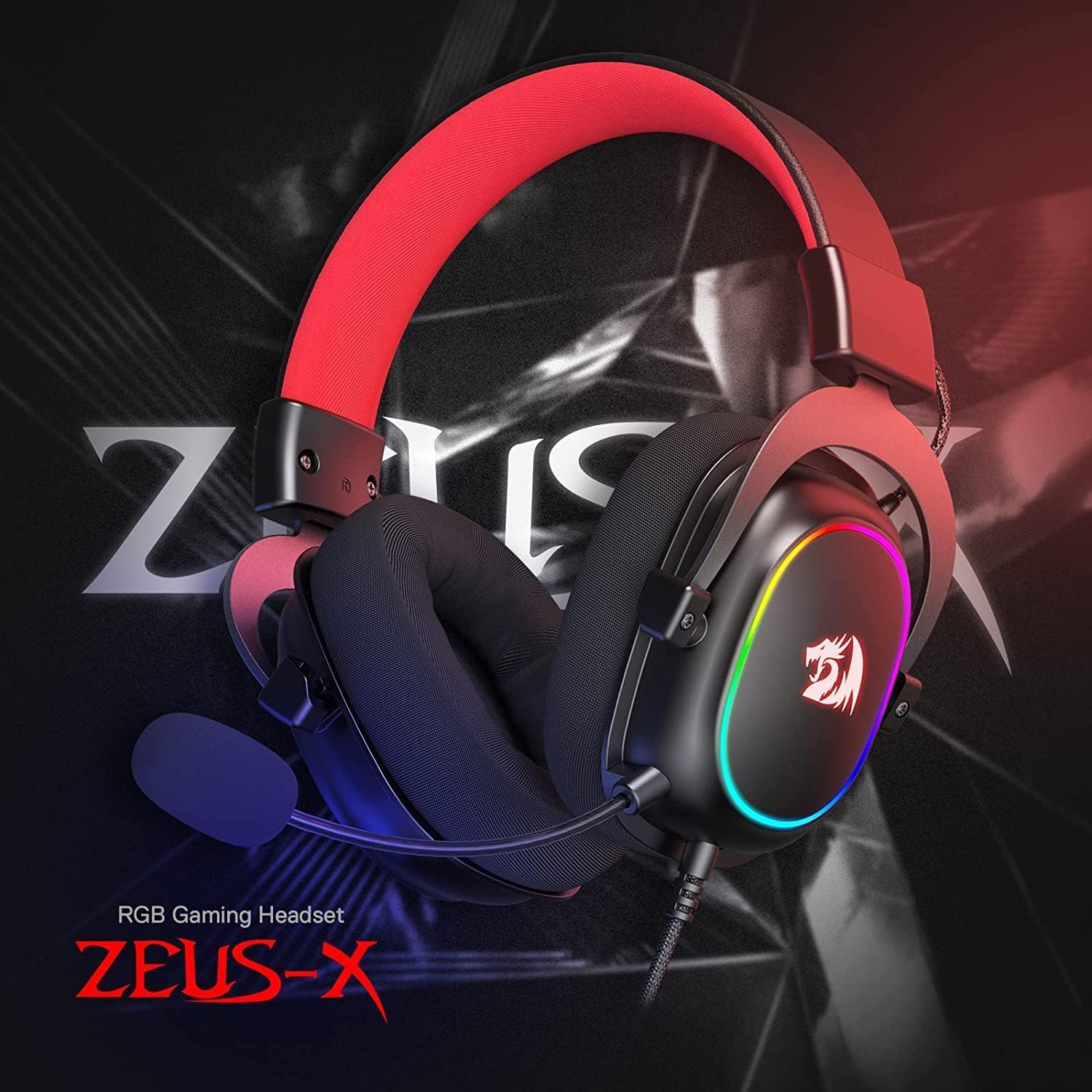 Redragon H510 Zeus - X RGB Wired Gaming Headset - 7.1 Surround Sound - 53MM Audio Drivers in Memory Fo - AHW Store