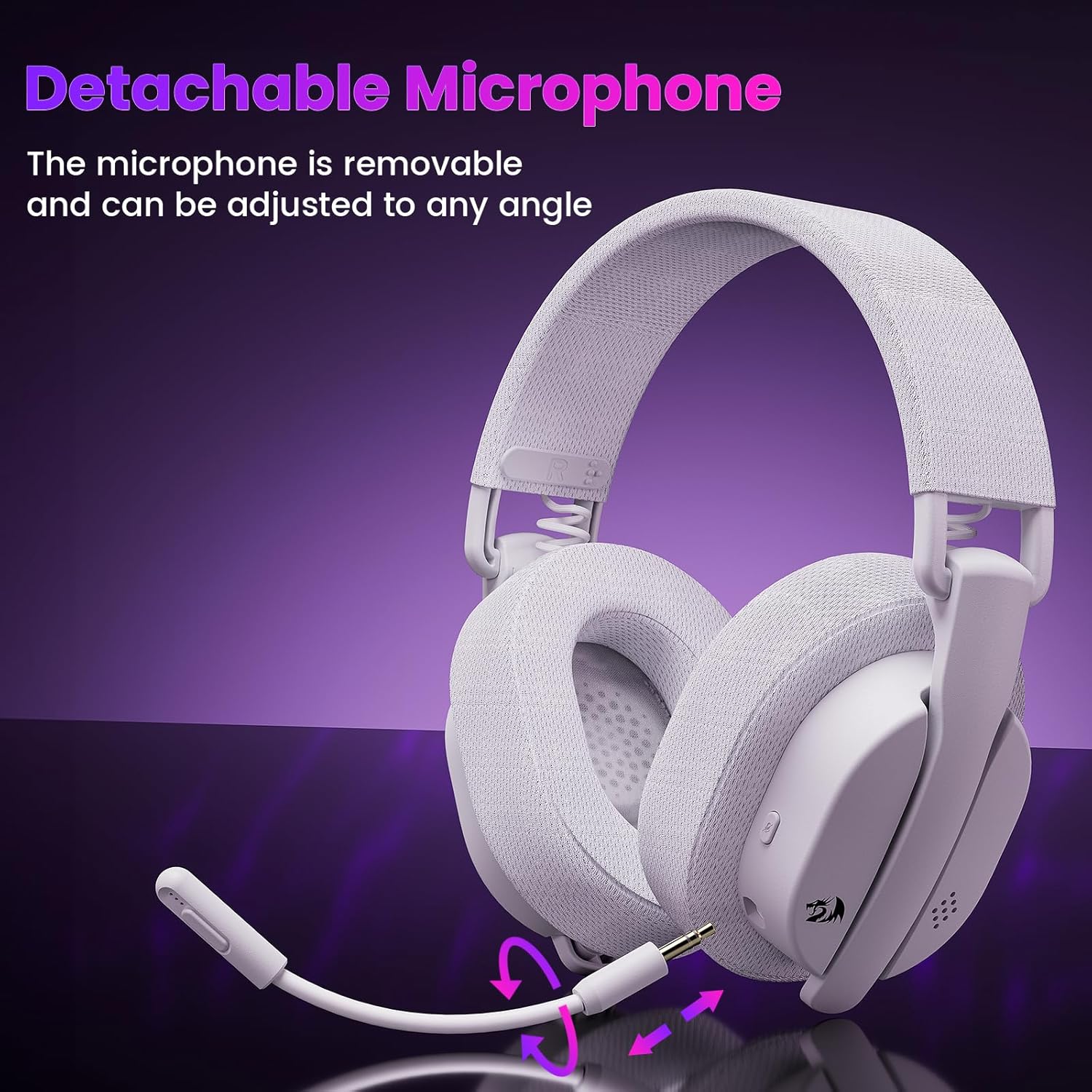 Redragon H888 Wireless Gaming Headset with 7.1 Surround Sound, Tri - Mode Gaming Headphones, 168G Ligh - AHW Store