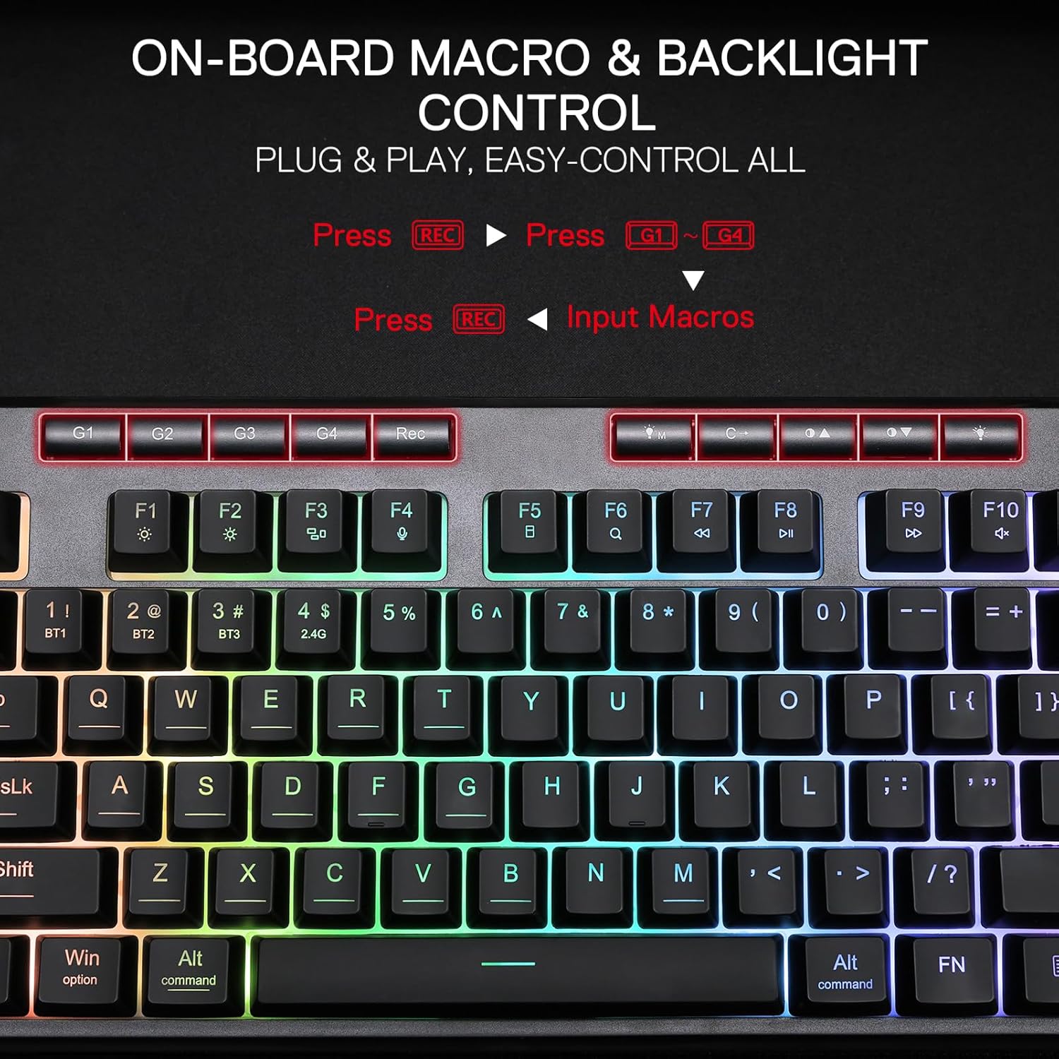 Redragon K516 PRO Shiva TKL RGB Wireless Keyboard - AHW Store