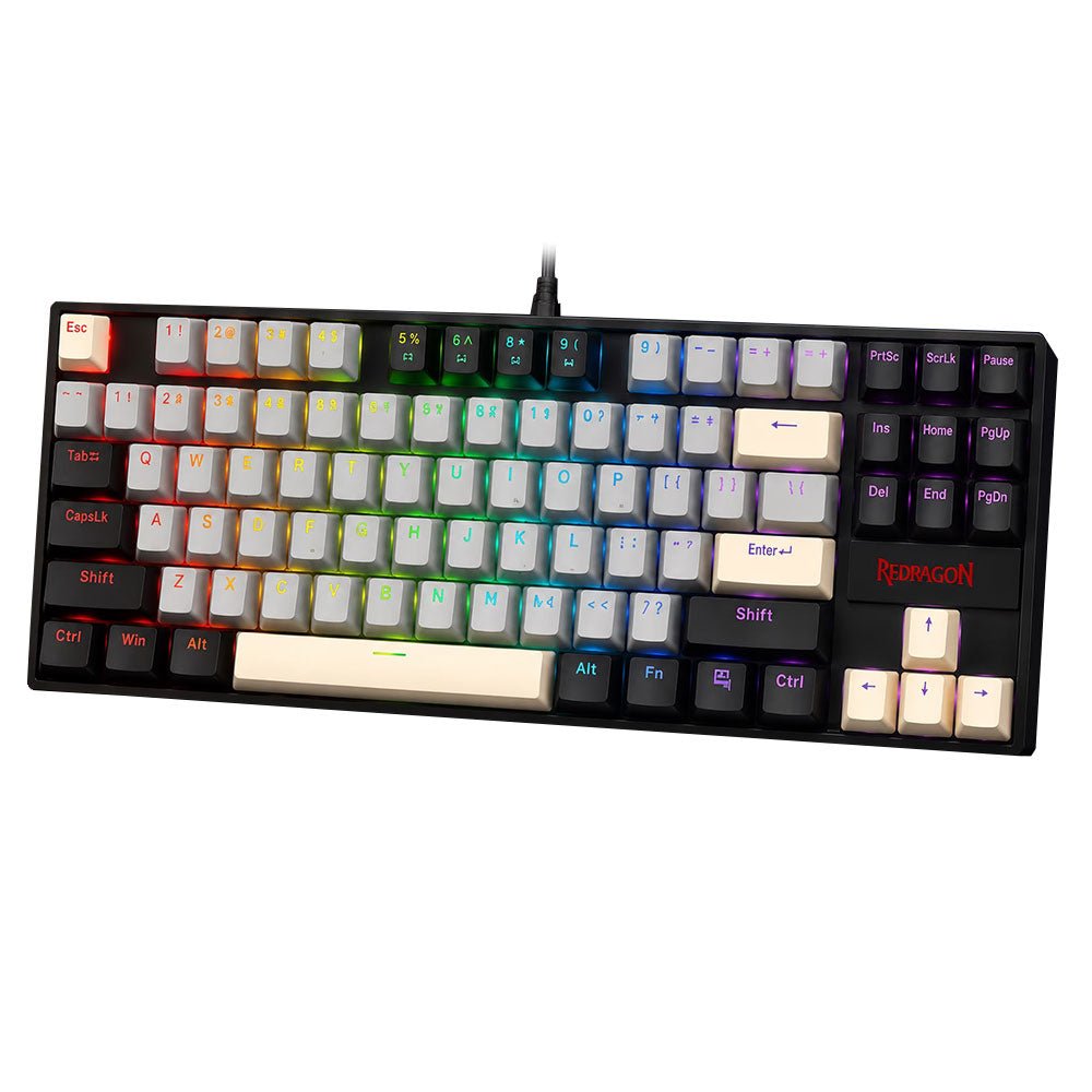 Redragon K552 GLY-R KUMARA Wired Rainbow Mechanical Gaming Keyboard Red Switch - AHW Store
