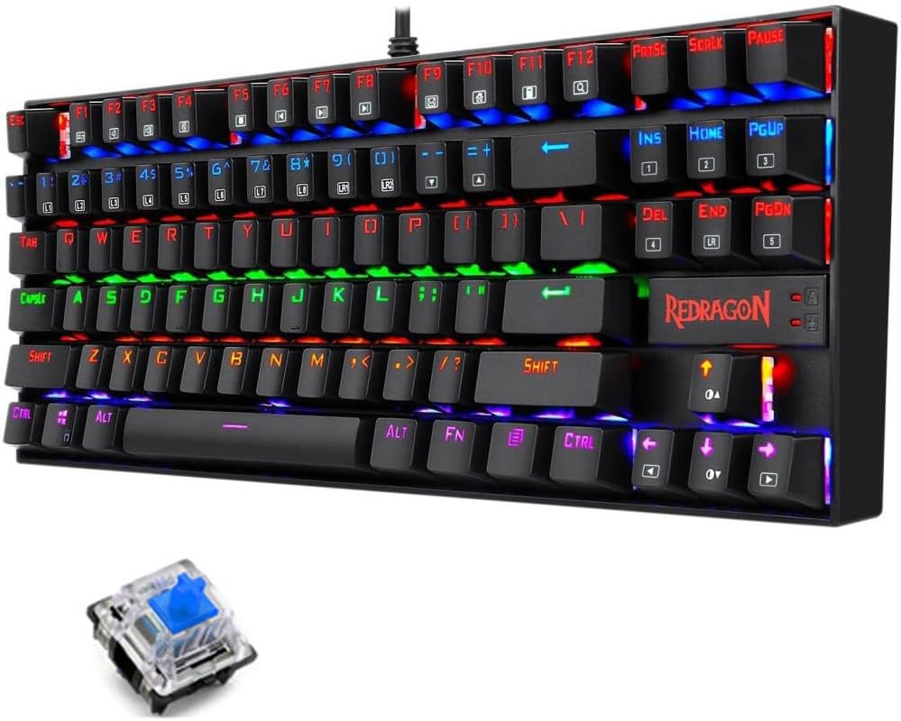 Redragon K552 KUMARA Blue Mechanical Keyboard - AHW Store
