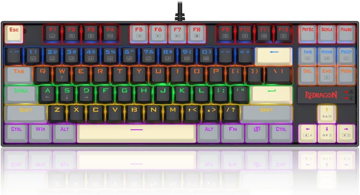 Redragon K552 LGY-R KUMARA Mechanical Keyboard Blue Switch - AHW Store