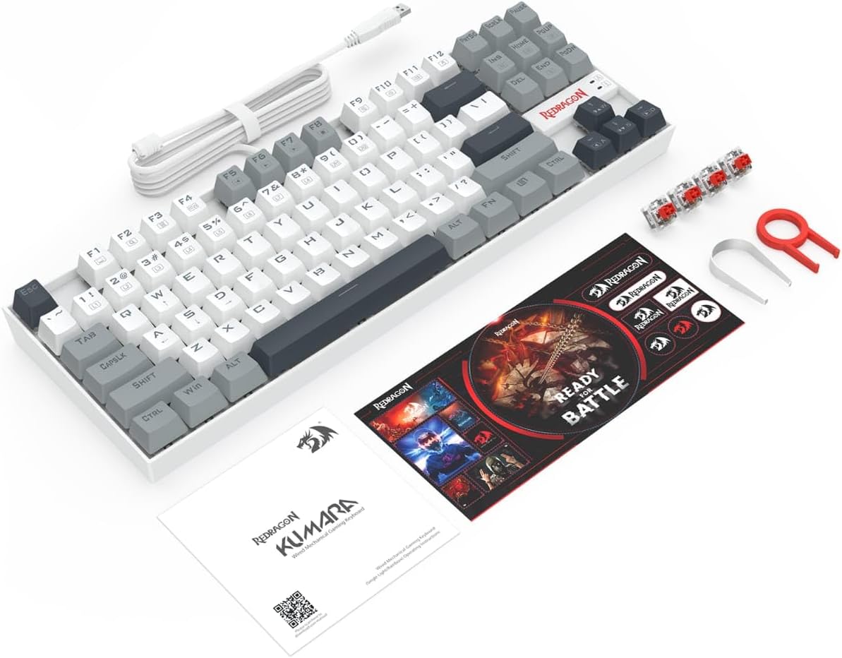 Redragon K552 WGL-R KUMARA Mechanical Keyboard - AHW Store