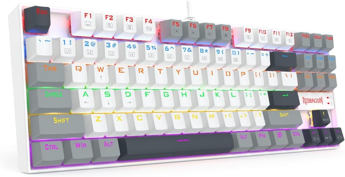 Redragon K552 WGL-R KUMARA Mechanical Keyboard - AHW Store