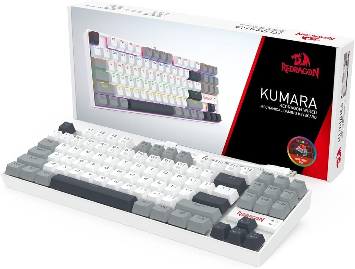 Redragon K552 WGL-R KUMARA Mechanical Keyboard - AHW Store