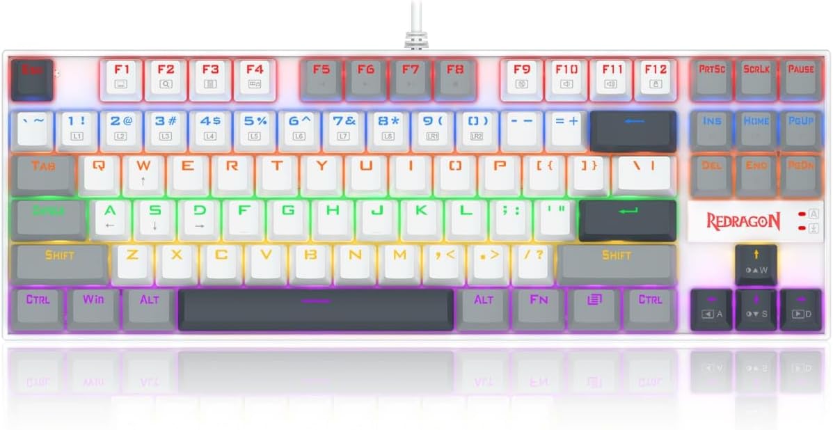 Redragon K552 WGL-R KUMARA Mechanical Keyboard - AHW Store