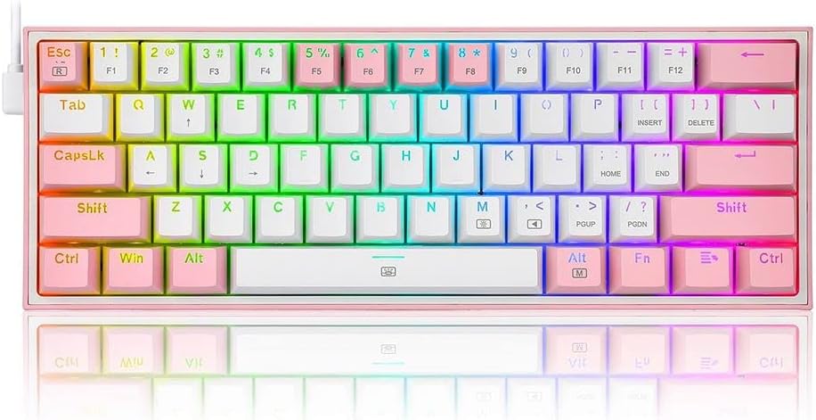 Redragon K617 Fizz 60% RGB Wired Keyboard - AHW Store