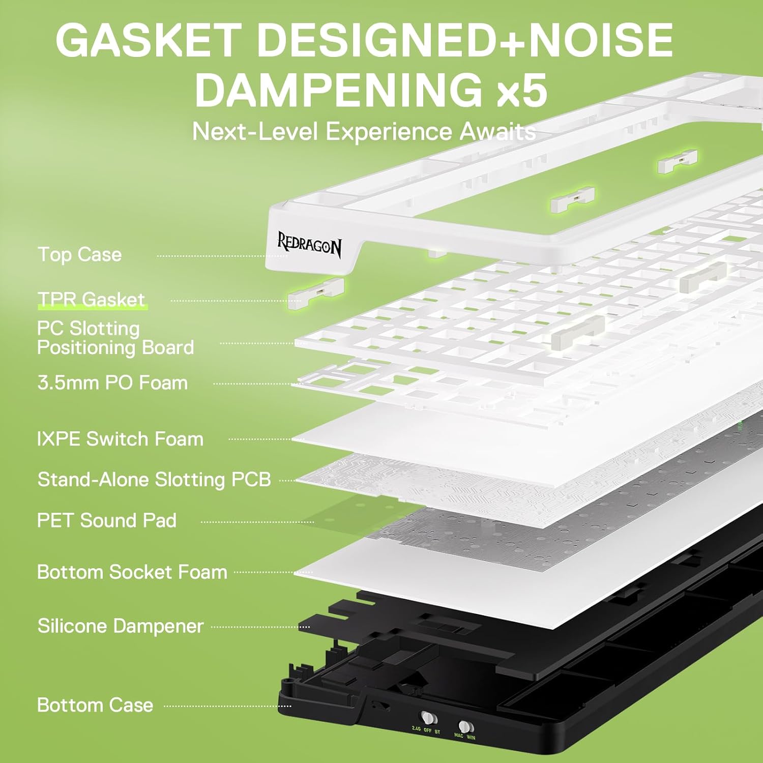 Redragon K686 PRO Wireless RGB Keyboard - AHW Store