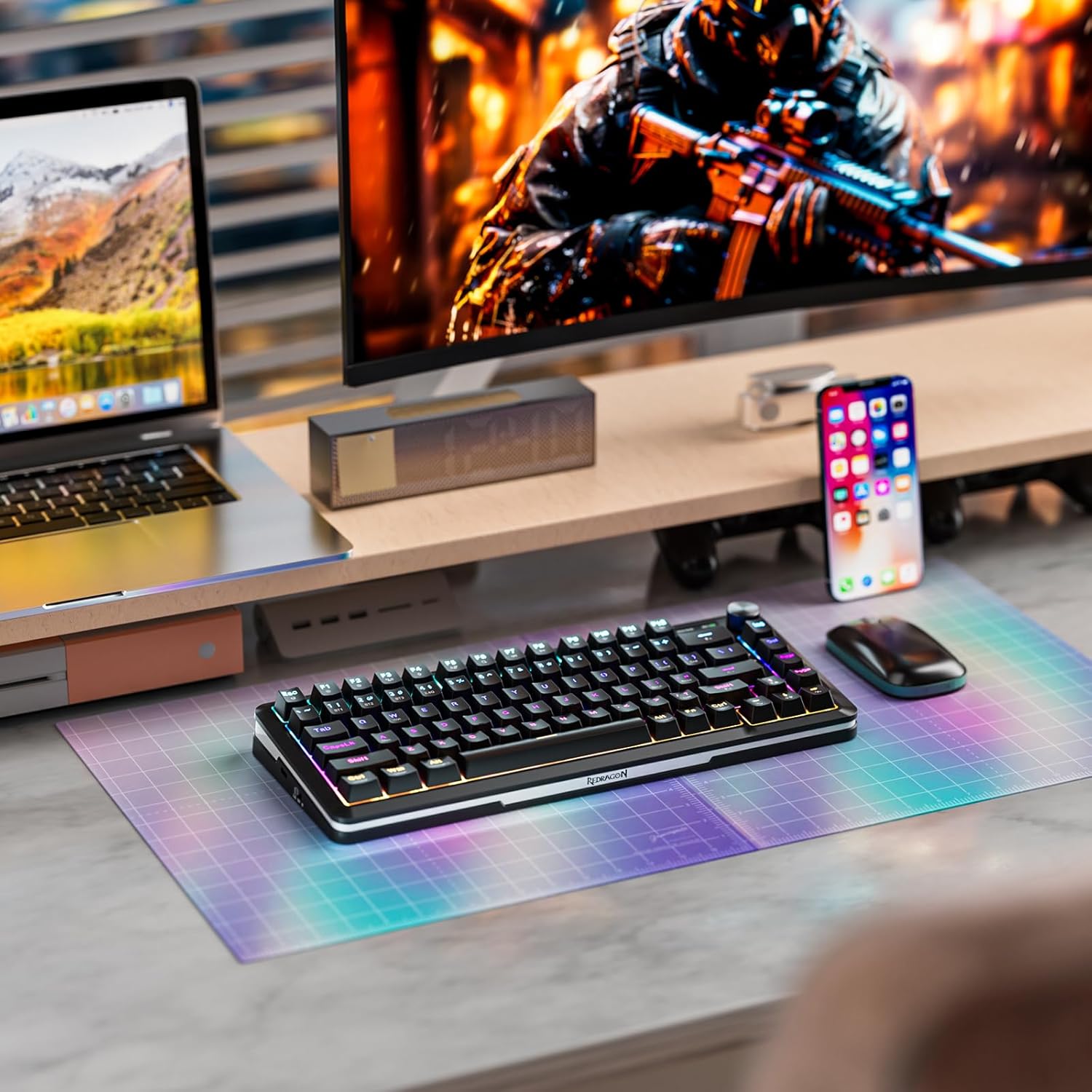 Redragon K708 Flekact Pro RGB Mechanical Gaming Keyboard AHW Store klawiatura-redragon-k708gf-rgb-pro-flekact-pro-art-opinie-i-ceny-na