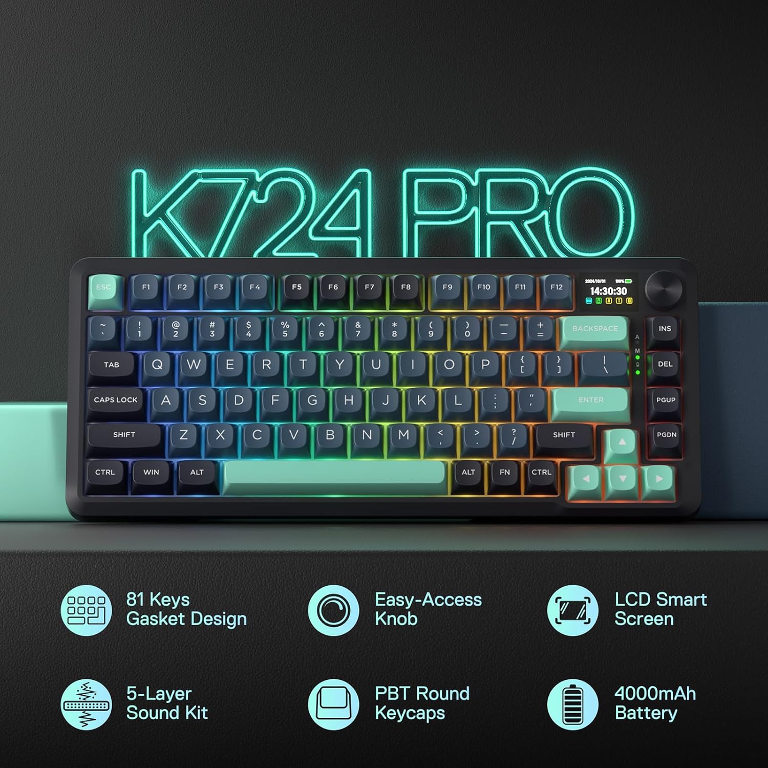 Redragon K724 PRO Wireless Mechanical Keyboard - AHW Store