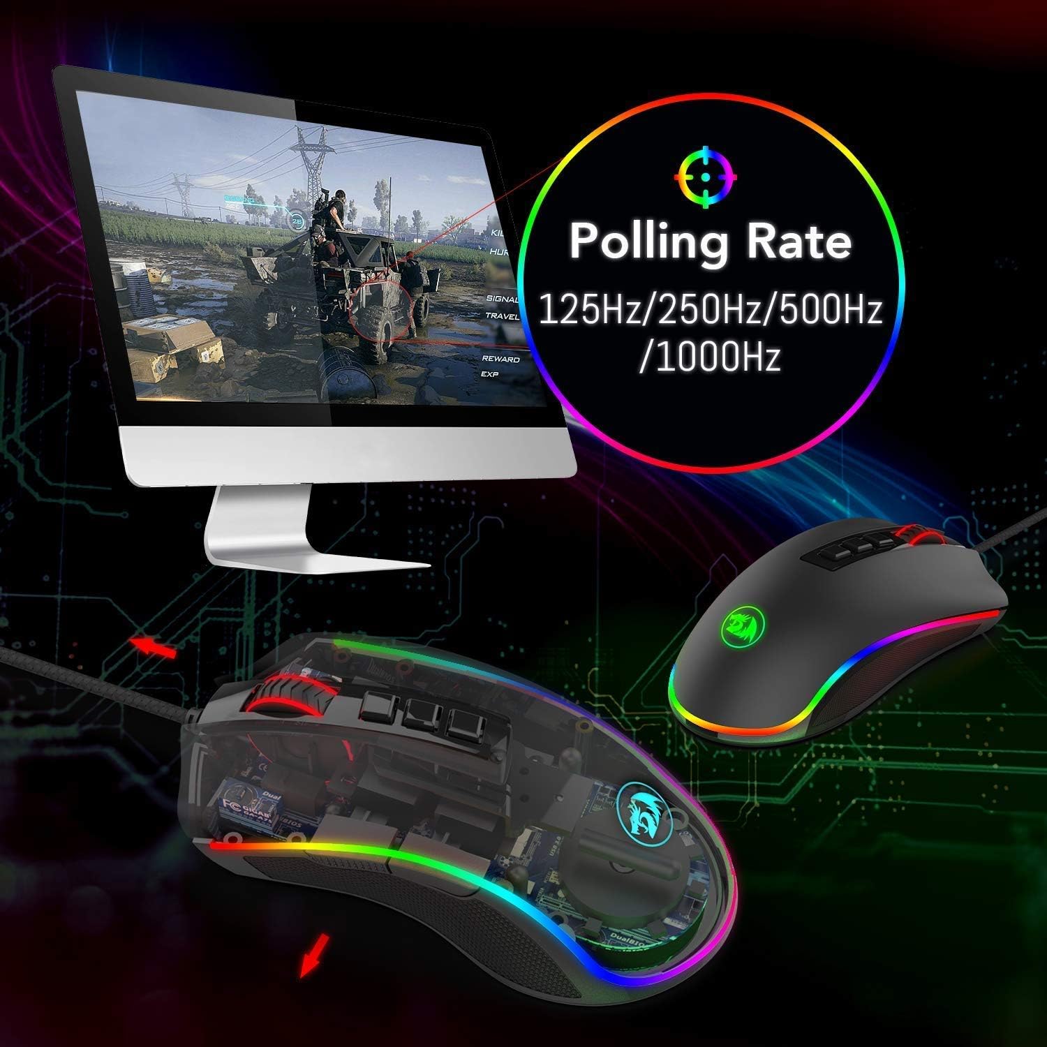 Redragon M711 Cobra RGB Gaming Mouse - AHW Store