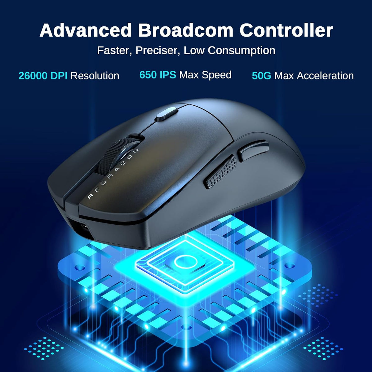 Redragon M815PRO Wireless Gaming Mouse - AHW Store