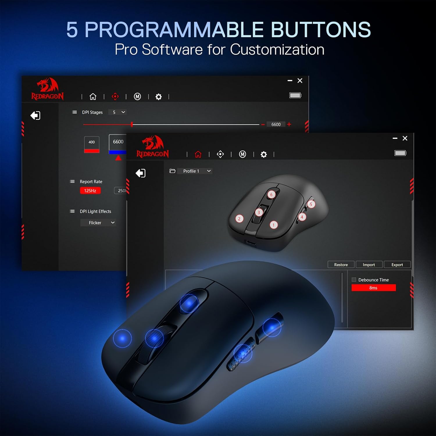 Redragon M998 Wireless Gaming Mouse - AHW Store