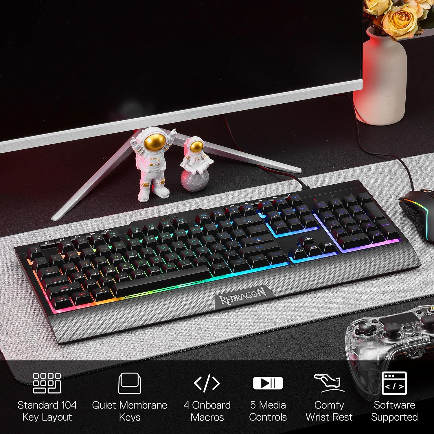 Redragon S151 Gaming Keyboard & Mouse Combo - AHW Store