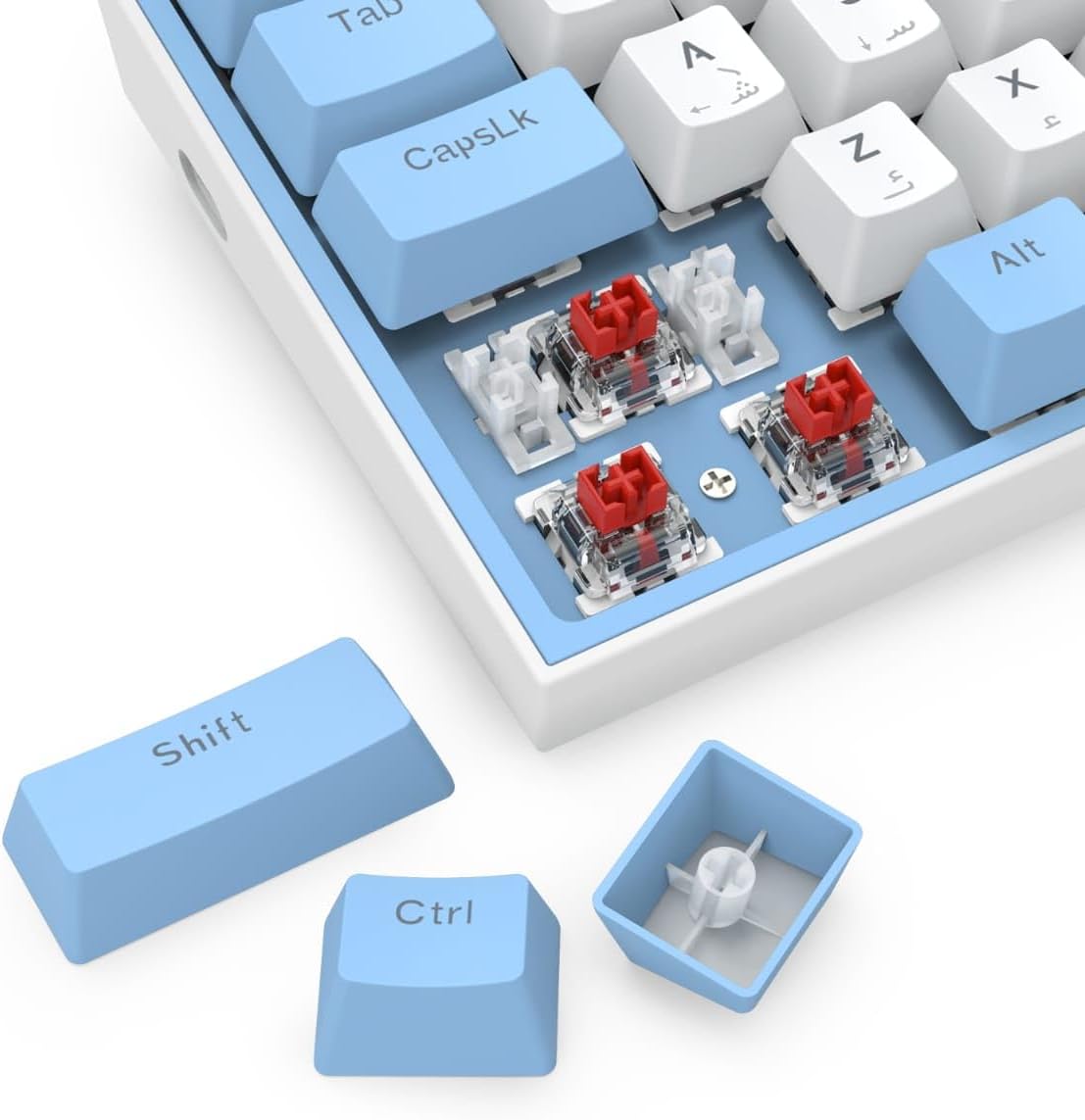 Redragon Wired Mechanical Keyboard FIZZ K617 60%, Red Switches, No - Slip Stand, Vibrant RGB, Hot - Swap - AHW Store