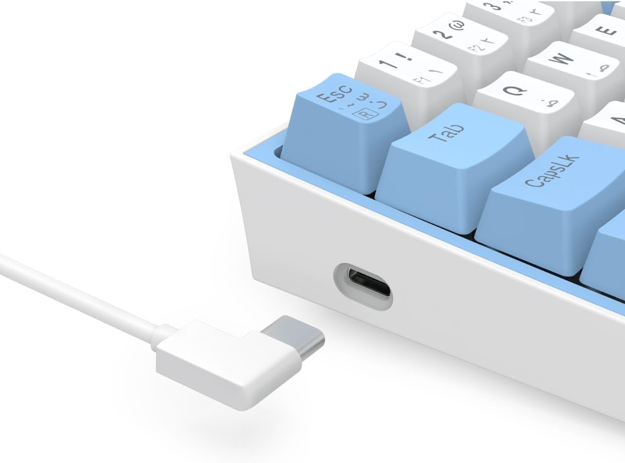 Redragon Wired Mechanical Keyboard FIZZ K617 60%, Red Switches, No - Slip Stand, Vibrant RGB, Hot - Swap - AHW Store