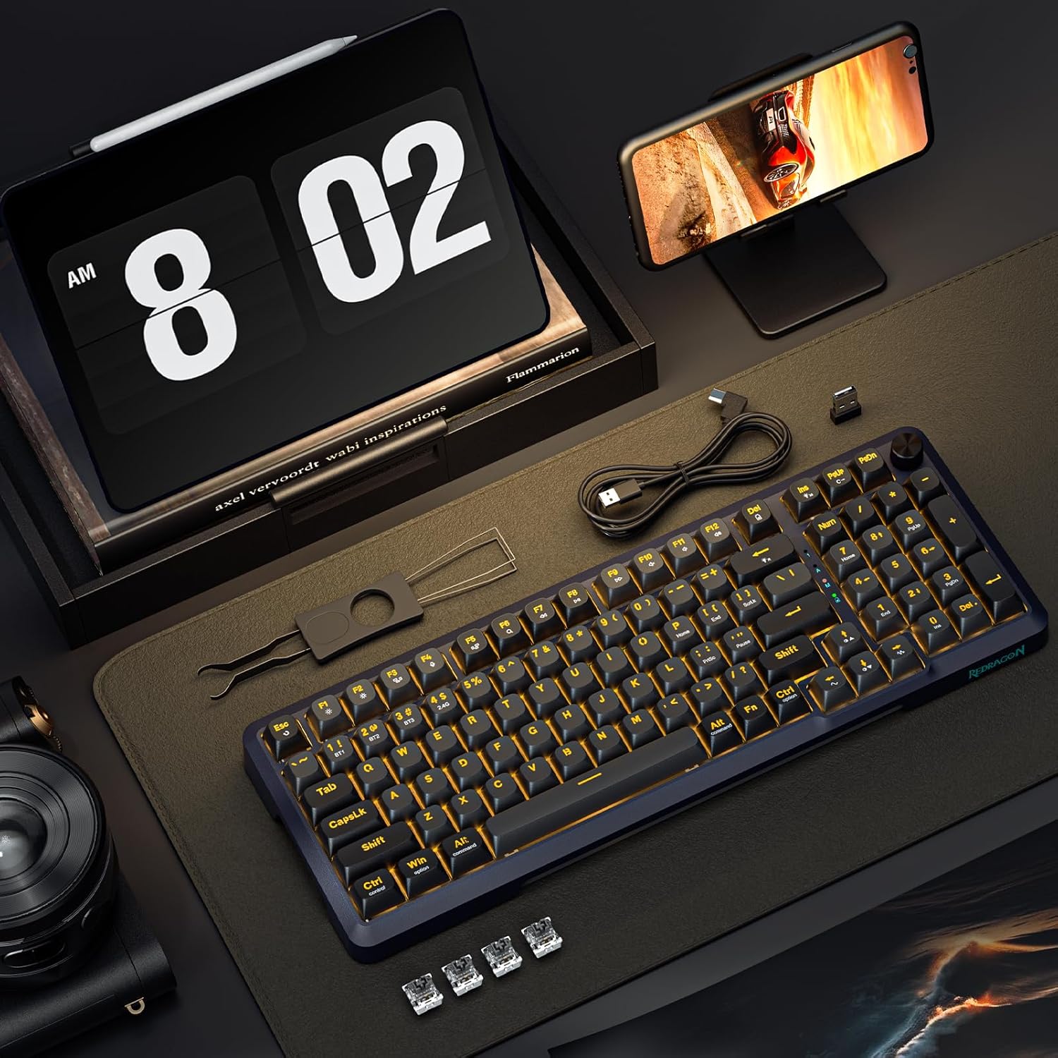 Redragon Wireless Mechanical Keyboard K688 - AHW Store