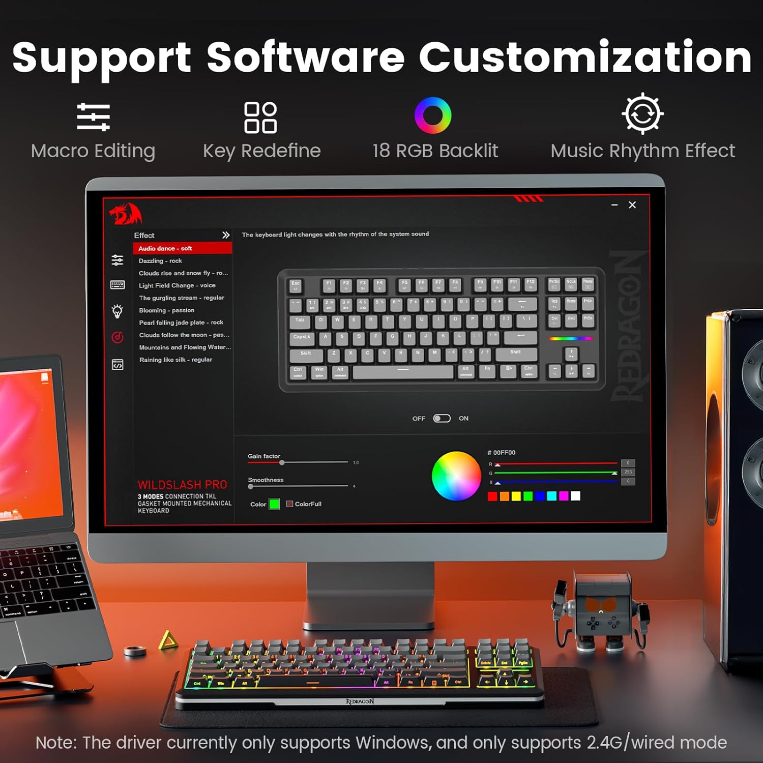 Redragon Wireless Mechanical Keyboard TKL RGB - AHW Store