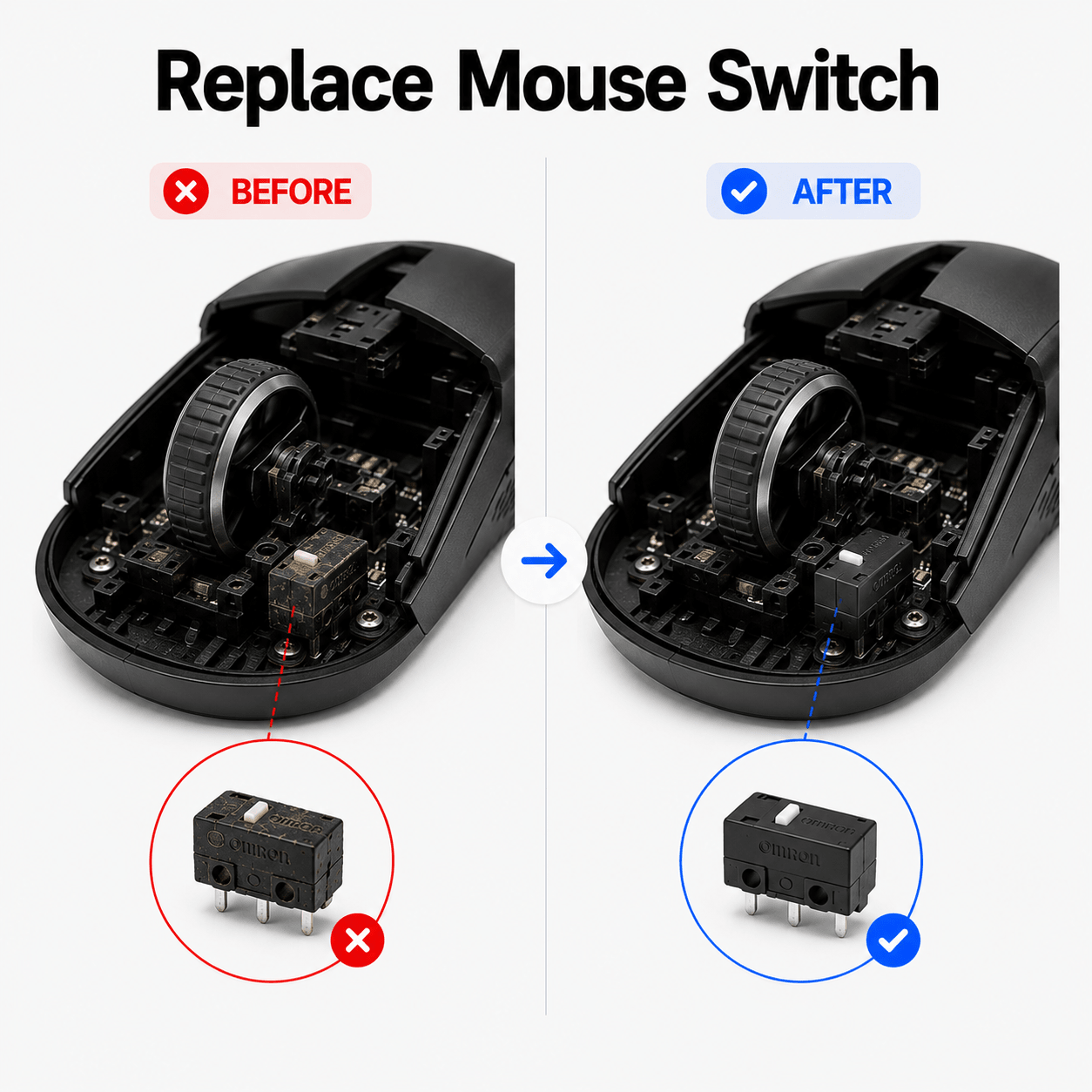Replace Mouse Switch - AHW Store
