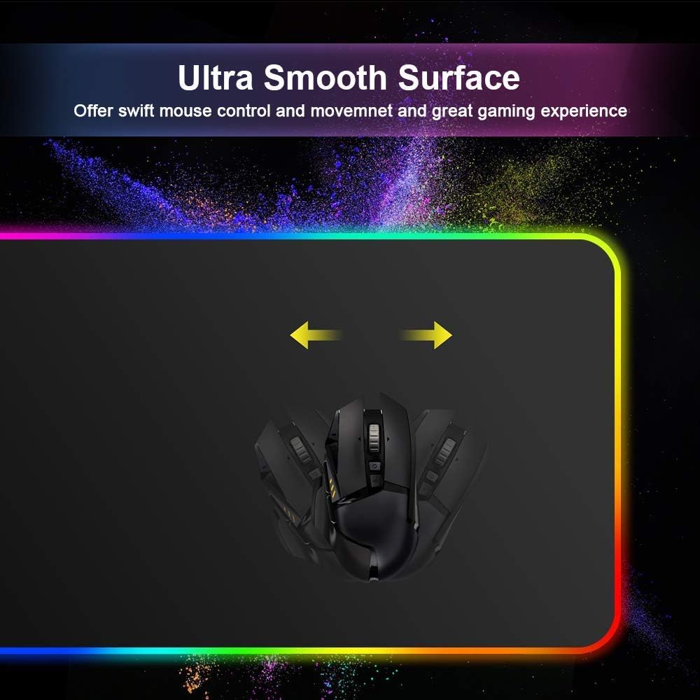 RGB Gaming Mouse Pad 90x40cm with LED Edge - AHW Store