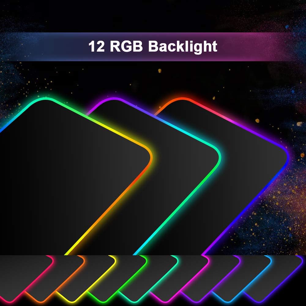 RGB Gaming Mouse Pad 90x40cm with LED Edge - AHW Store