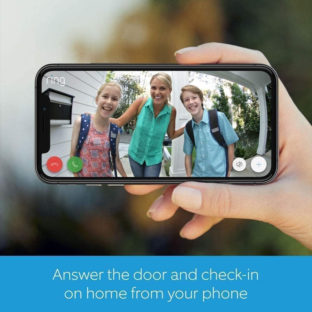 Ring Weatherproof Full HD Video Wifi Satin Nickel Doorbell - AHW Store