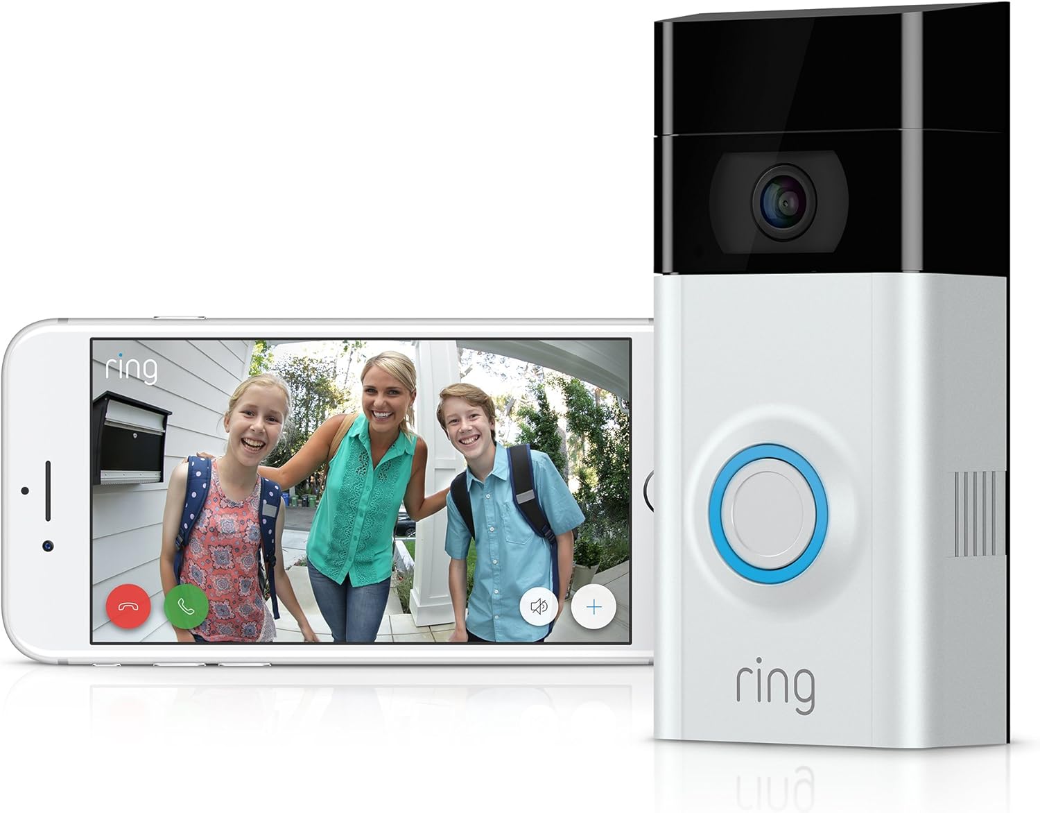 Ring Weatherproof Full HD Video Wifi Satin Nickel Doorbell - AHW Store