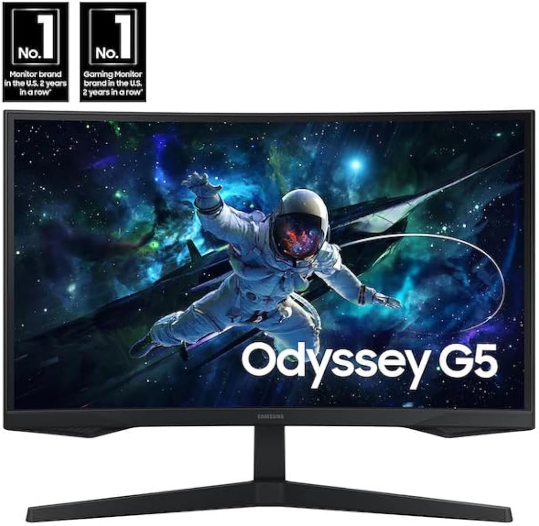 Samsung 32 - Inch G55C Curved Gaming Monitor VA 2K QHD 165hz 1ms Black - AHW Store