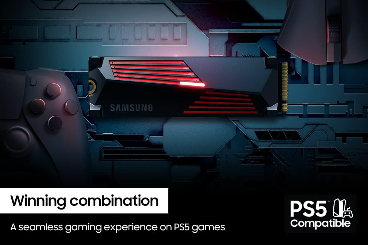 Samsung 990 Pro 1TB With Heatsink PCIe 4.0 Nvme M.2 SSD - AHW Store