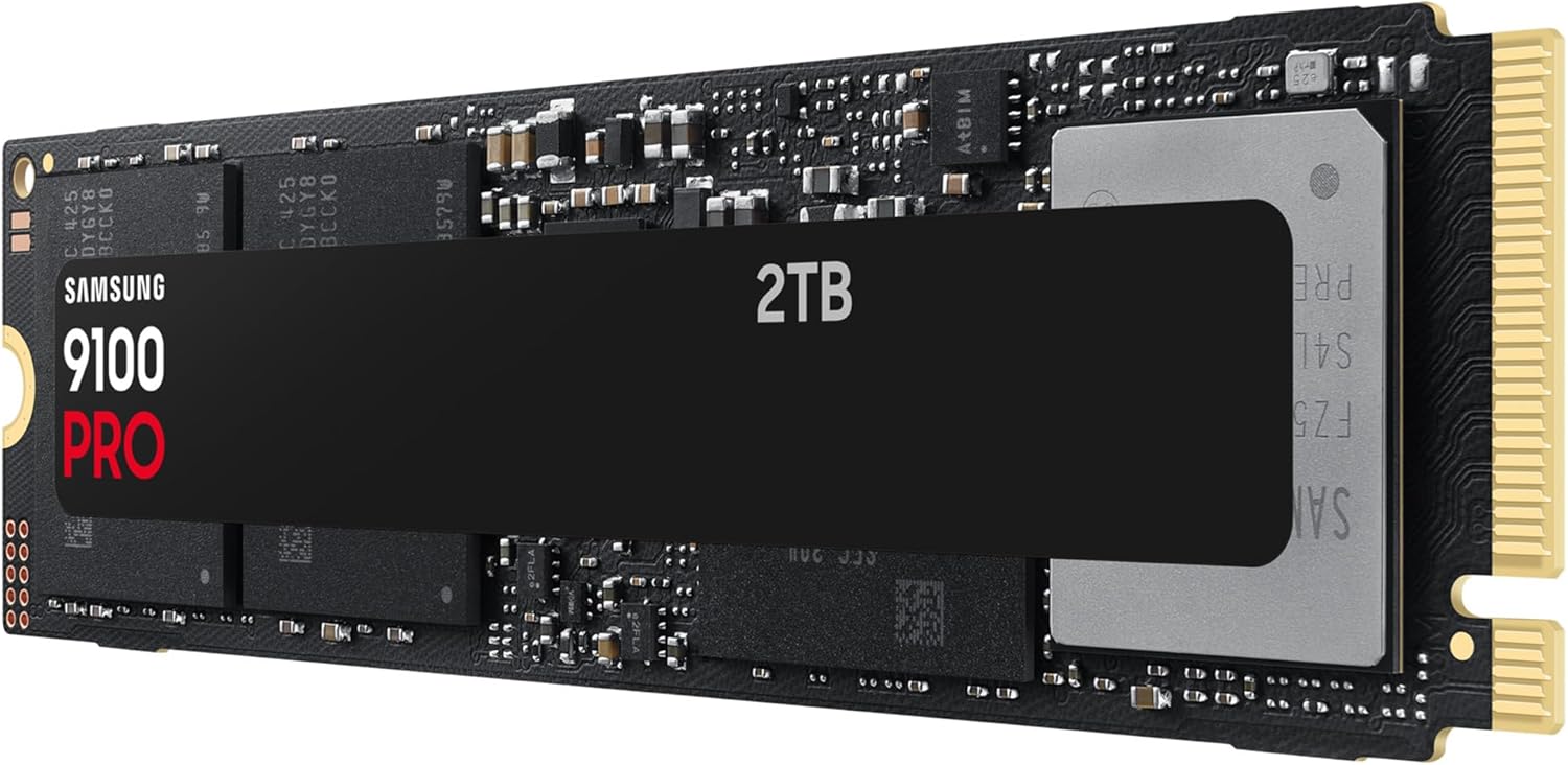 Samsung Memory MZ - VAP2T0BW 9100 PRO Internal SSD 2TB, PCIe 5.0 x4, NVMe 2.0, SSD Designed for Profes - AHW Store