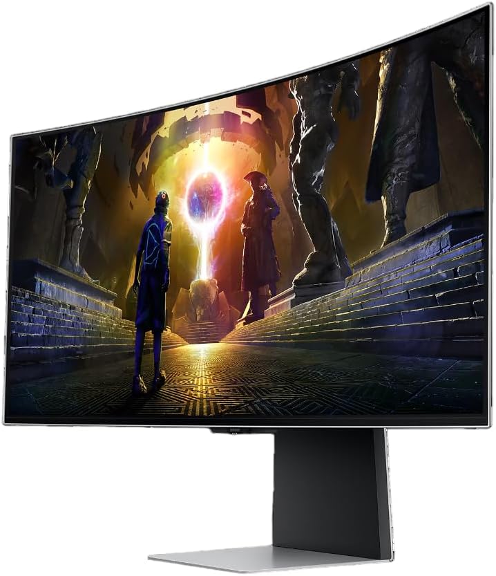 Samsung Odyssey G8 G85SD Curved Gaming Monitor 34 Inch OLED 2K 175Hz 0.03ms White - AHW Store