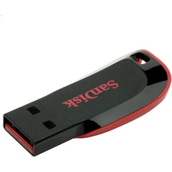 SanDisk Cruzer Blade 32GB USB 2.0 Flash Memory Black - AHW Store