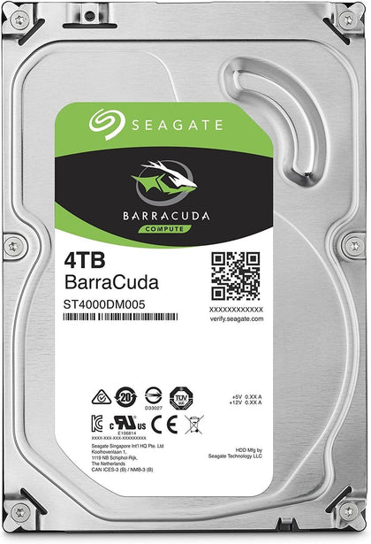 Seagate BarraCuda 4 TB 3.5 inch Internal Hard Drive (64 MB Cache SATA 6 GB/s up to 180 MB/s) - AHW Store