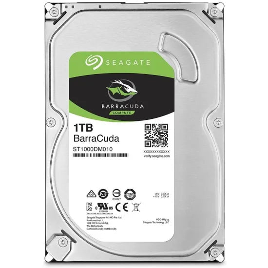 Seagate Barracuda ST1000DM010 1TB 7200 RPM 64 MB Cache 3.5 Hard Disk Drive - AHW Store