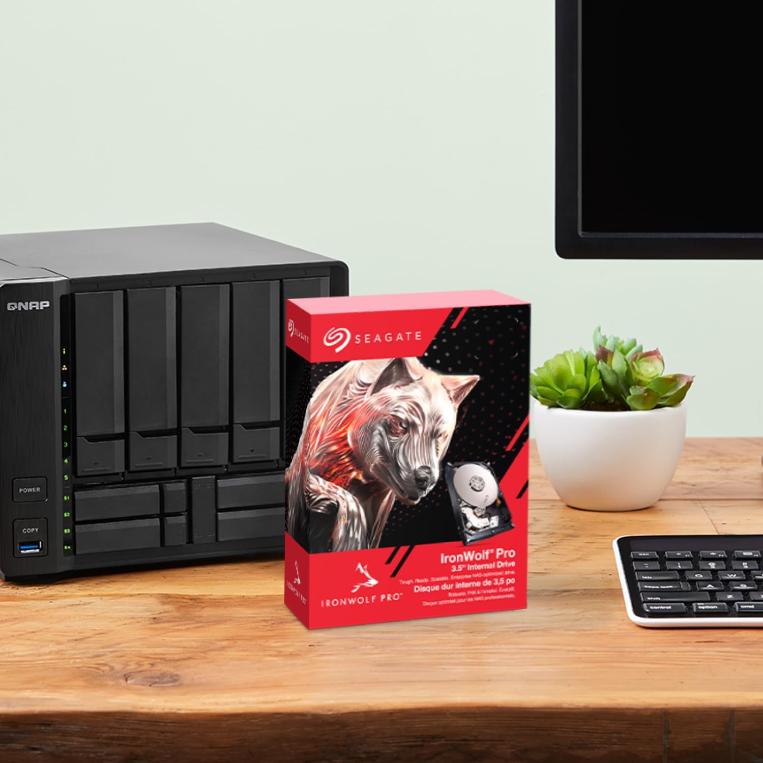 Seagate IronWolf Pro, 20 TB, Enterprise NAS Internal HDD –CMR 3.5 Inch, SATA 6 Gb/s, 7,200 RPM, 256 - AHW Store