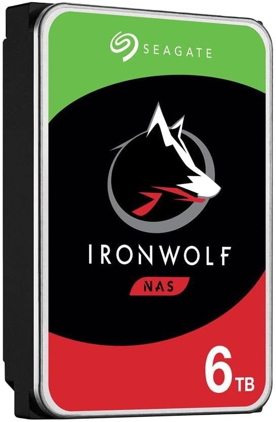 Seagate IronWolf ST6000VN001 6 TB Hard Drive - 3.5 Internal - SATA (SATA/600) - Storage System Devic - AHW Store