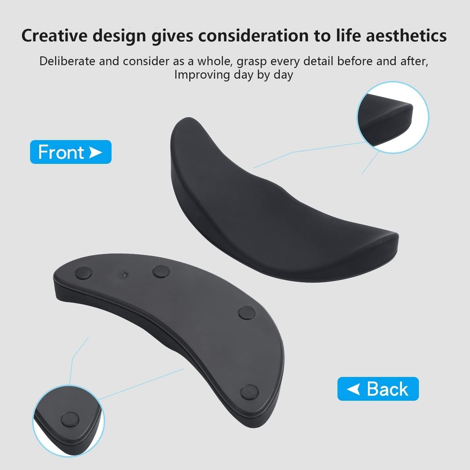 Showday Ergonomic Gliding Mouse Wrist Rest - Moving Palm Support Pad for Carpal Tunnel Pain Relief E - AHW Store