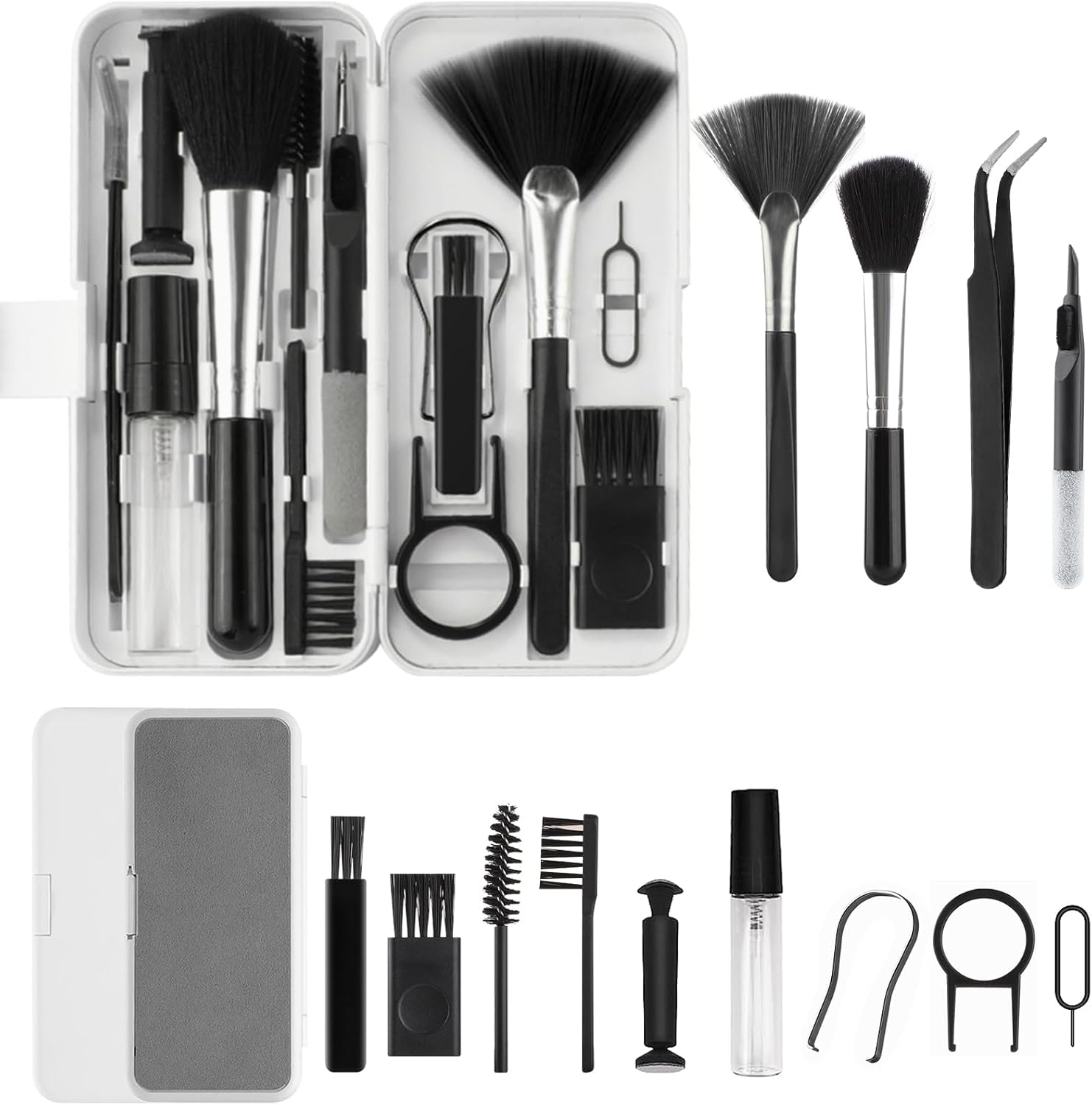 Simpeak 18 - in - 1 Electronic Cleaning Kit, Keyboard, Laptop, Phone, PC Monitor, Camera Cleaner, Black, - AHW Store