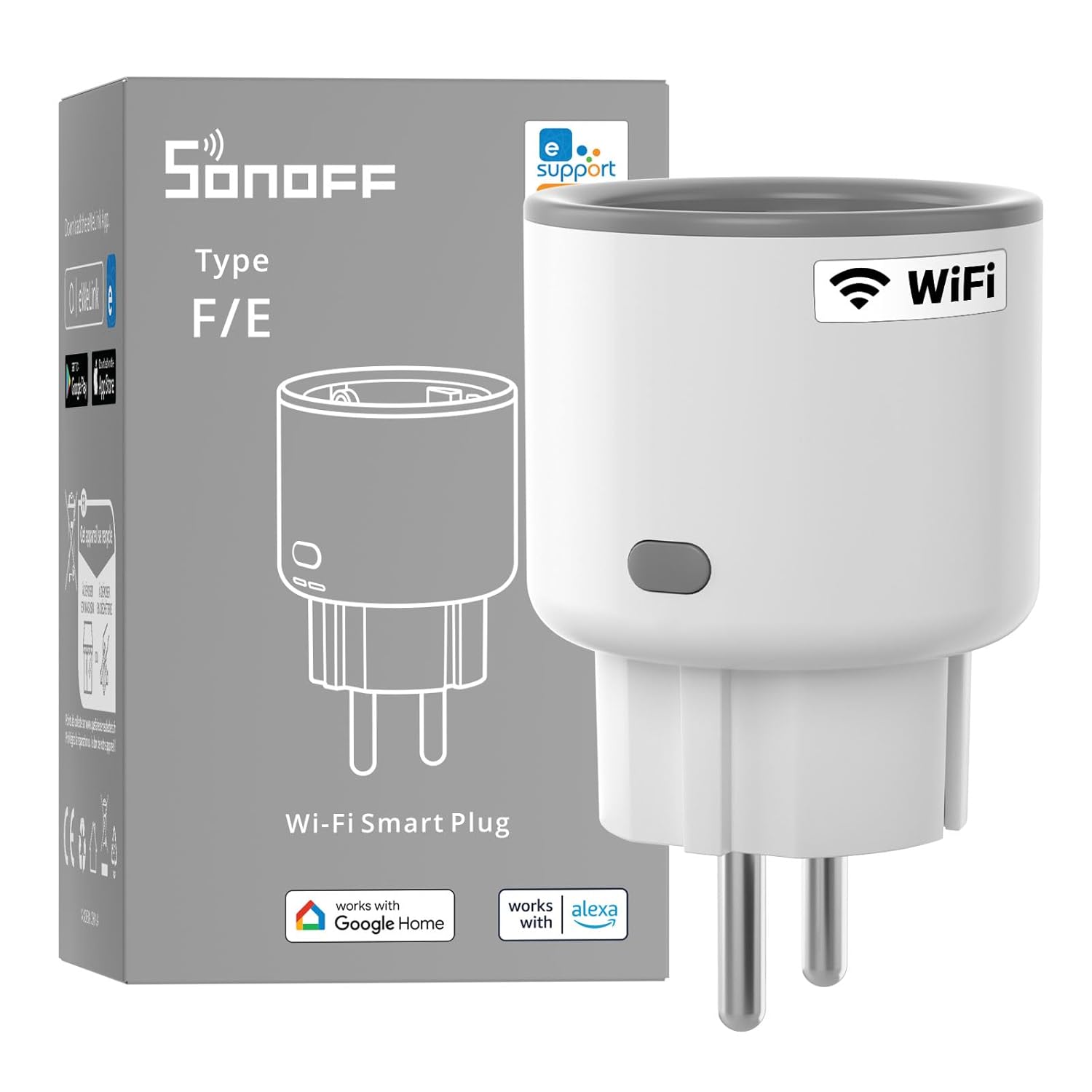 Sonoff S60TPF - WiFi smart socket with energy metering - AHW Store