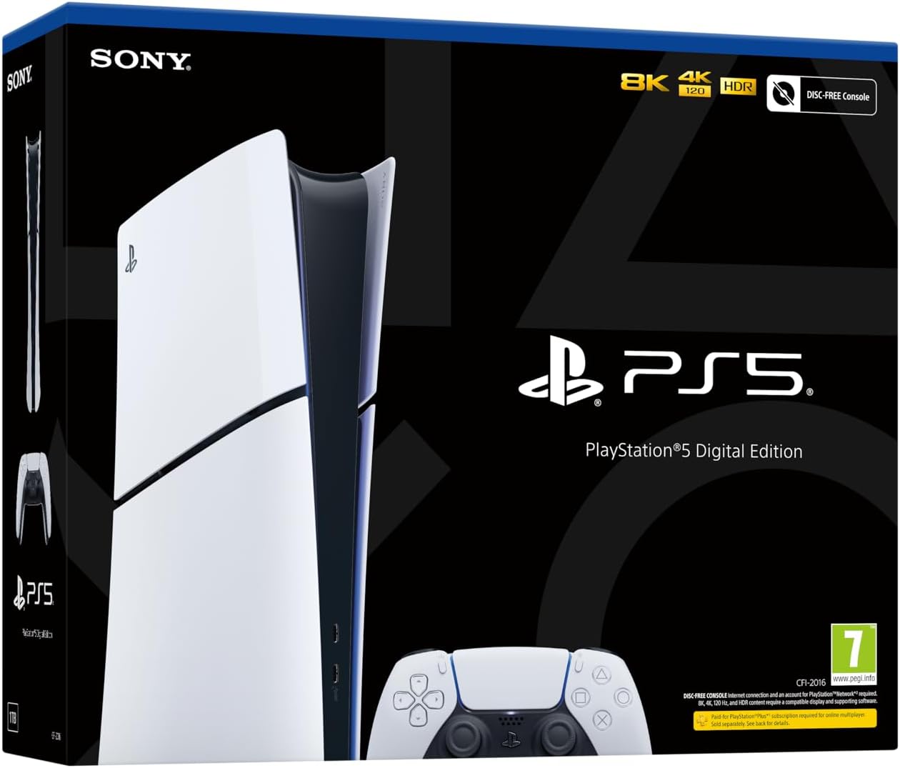 Sony PlayStation 5 Digital Edition – Slim Model – 1TB - AHW Store