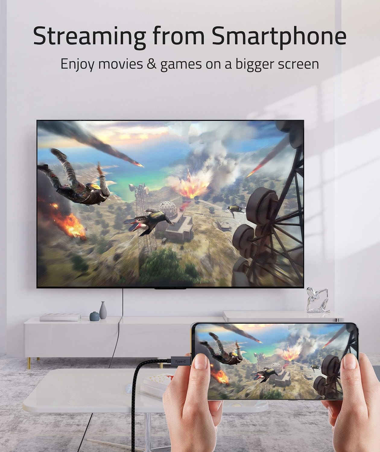 Syntech USB C to HDMI Cable 4K UHD 1.8m - AHW Store