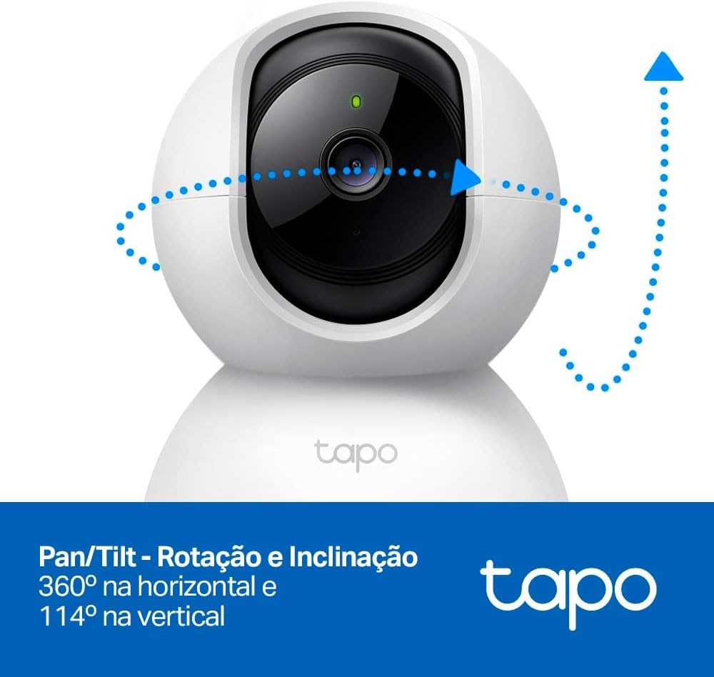 Tapo c200 360 - degree smart wi - fi pan and tilt camera, 1080 p - white - AHW Store