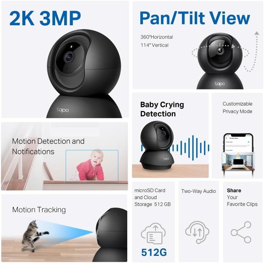 Tapo C211 2K Indoor WiFi Surveillance Camera - AHW Store