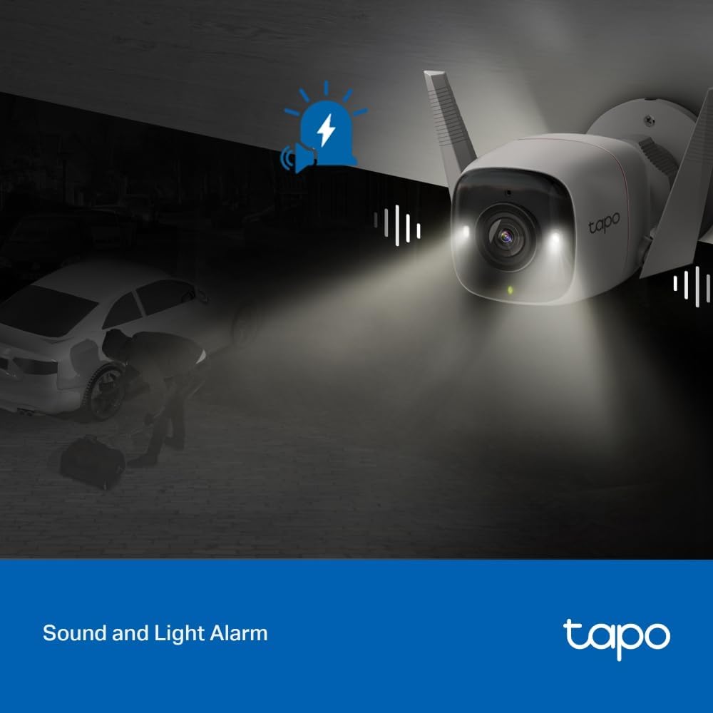 Tapo TP - Link Outdoor Security Wi - Fi Smart Camera, 4MP, Motion Detection, Starlight Night Vision, SD - AHW Store
