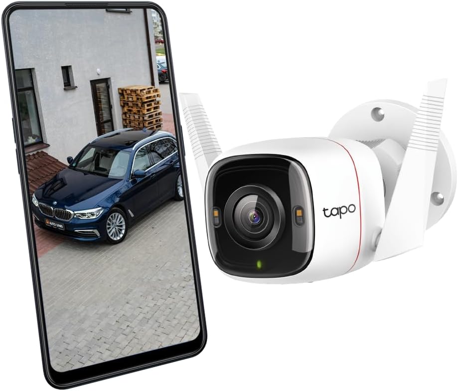 Tapo TP - Link Outdoor Security Wi - Fi Smart Camera, 4MP, Motion Detection, Starlight Night Vision, SD - AHW Store