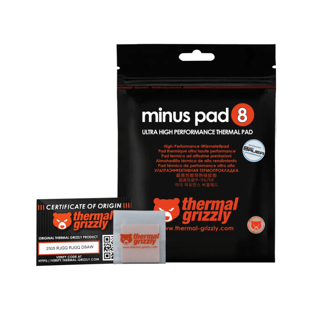Thermal Grizzly Minus Pad 8 30x30x2.0mm Thermal Pad - AHW Store