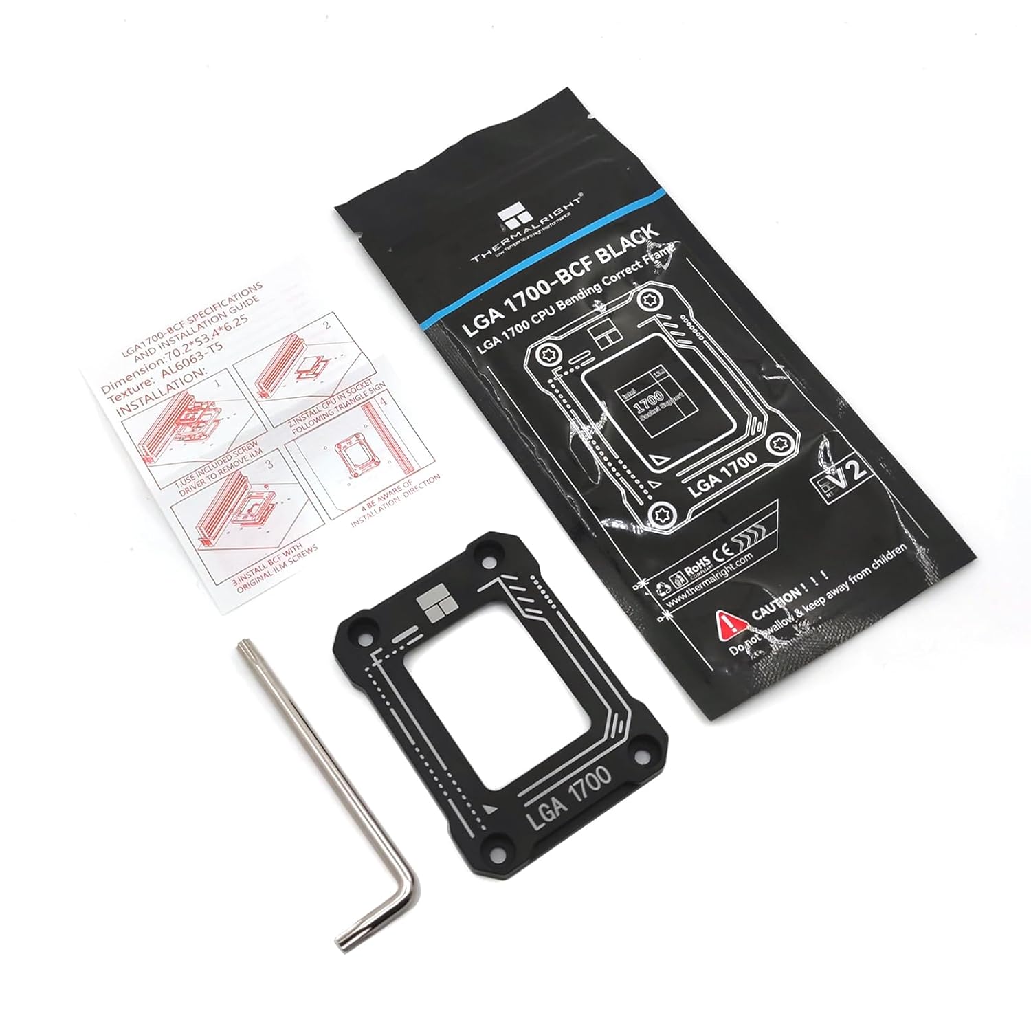 Thermalright CPU Contact Frame for LGA1700, Intel 12th/13th/14th Generation Retrofit Kit Anti - Bendin - AHW Store